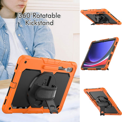 For Samsung Galaxy Tab S9 Ultra / S8 Ultra Silicone + PC Tablet Case(Orange+Black) - Galaxy Tab S9 Ultra Cases by PMC Jewellery | Online Shopping South Africa | PMC Jewellery | Buy Now Pay Later Mobicred