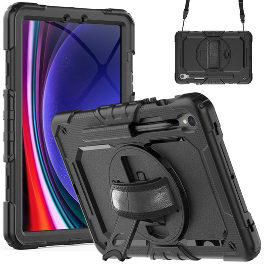 For Samsung Galaxy Tab S9 / S9 FE Silicone + PC Tablet Case(Black) - Galaxy Tab S9 Cases by PMC Jewellery | Online Shopping South Africa | PMC Jewellery | Buy Now Pay Later Mobicred