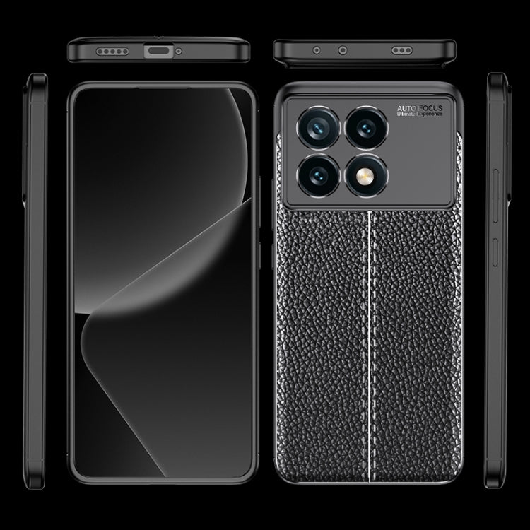 For Xiaomi Redmi K70E Litchi Texture Shockproof TPU Phone Case(Black) - free shipping - PMC TechLife - Order now!