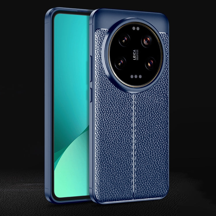 For Xiaomi 14 Ultra Litchi Texture Shockproof TPU Phone Case(Blue) - free shipping - PMC TechLife - Order now!