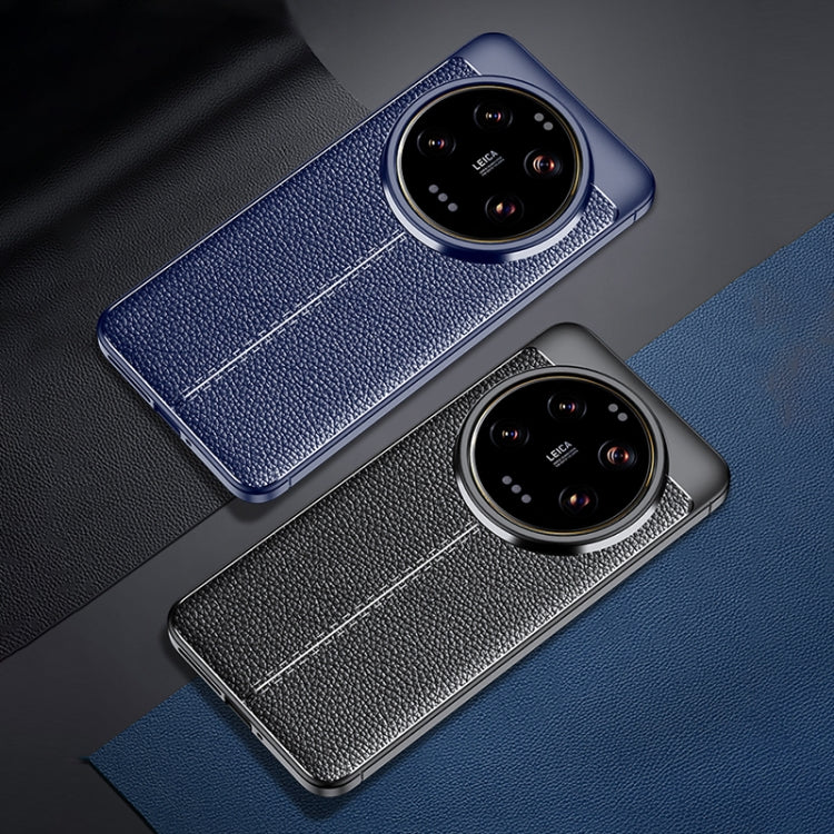 For Xiaomi 14 Ultra Litchi Texture Shockproof TPU Phone Case(Blue) - free shipping - PMC TechLife - Order now!