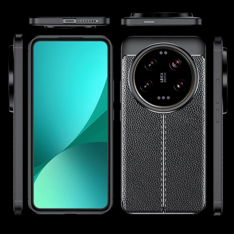 For Xiaomi 14 Ultra Litchi Texture Shockproof TPU Phone Case(Blue) - free shipping - PMC TechLife - Order now!