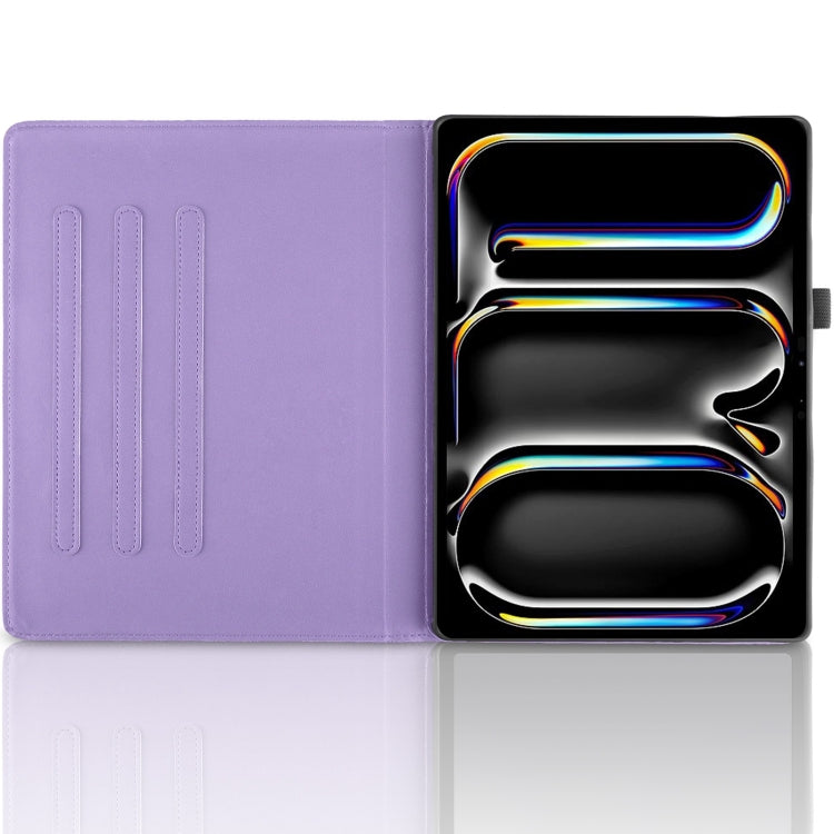For iPad Pro 11 2024 Tree Life Embossed Rotation Leather Smart Tablet Case(Purple) - iPad Pro 11 2024 Cases by PMC TechLife | Online Shopping South Africa | PMC TechLife | Buy Now Pay Later Mobicred