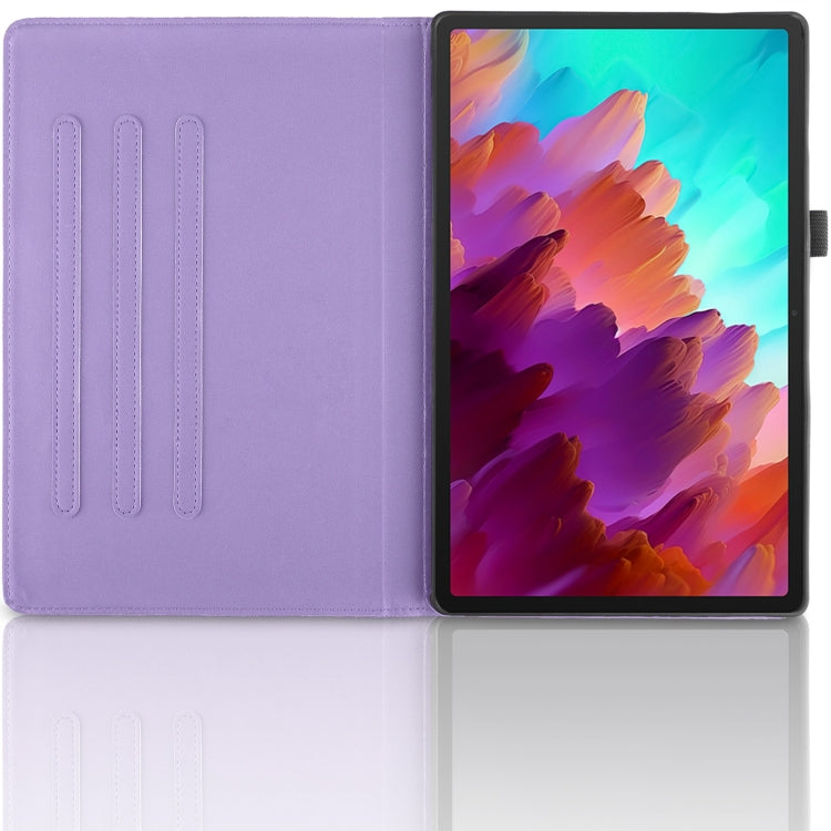 For Lenovo Tab P12 / Xiaoxin Pad Pro 12.7 Tree Life Embossed Rotation Leather Tablet Case(Purple) - Lenovo by PMC TechLife | Online Shopping South Africa | PMC TechLife | Buy Now Pay Later Mobicred