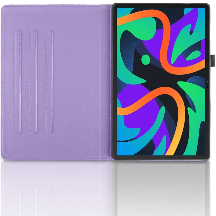 For Lenovo Tab M11 / Xiaoxin Pad 11 2024 Tree Life Embossed Rotation Leather Tablet Case(Purple) - Lenovo by PMC Jewellery | Online Shopping South Africa | PMC Jewellery | Buy Now Pay Later Mobicred