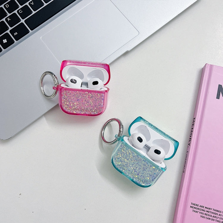 For AirPods 3 Flash Diamond Epoxy Bluetooth Earphone Protective Case(Pink) - For AirPods 3 by PMC Jewellery | Online Shopping South Africa | PMC Jewellery | Buy Now Pay Later Mobicred