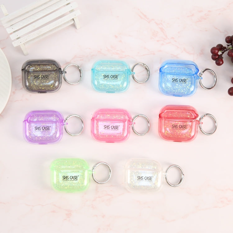 For AirPods Pro Flash Diamond Epoxy Bluetooth Earphone Protective Case(Black) - free shipping - PMC Jewellery - Order now!