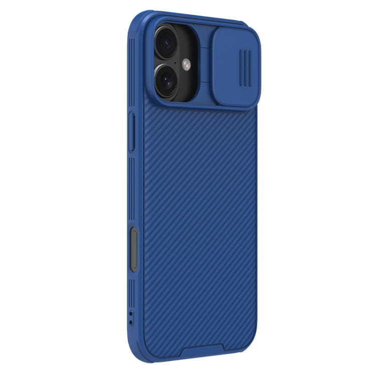 For iPhone 16 NILLKIN CamShield Pro PC Phone Case(Blue) - iPhone 16 Cases by NILLKIN | Online Shopping South Africa | PMC Jewellery | Buy Now Pay Later Mobicred