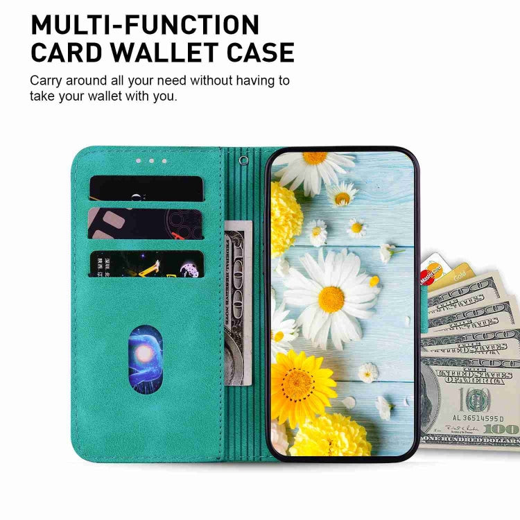 For Honor 90 Lite Lily Embossed Leather Phone Case(Green) - Honor Cases by PMC TechLife | Online Shopping South Africa | PMC TechLife | Buy Now Pay Later Mobicred