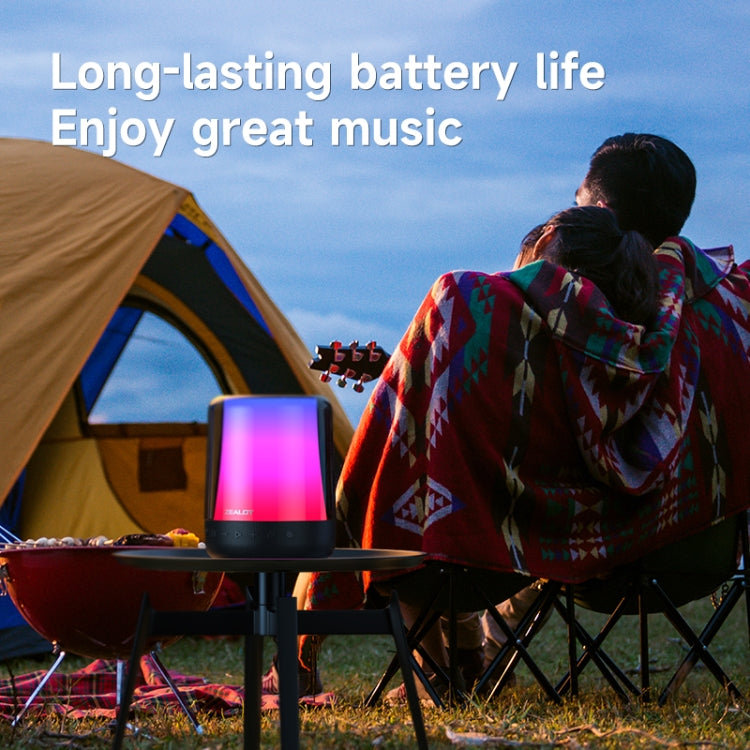 Zealot S66 Portable RGB Light Wireless Bluetooth Speaker Outdoor Subwoofer(Black) - free shipping - PMC Jewellery - Order now!