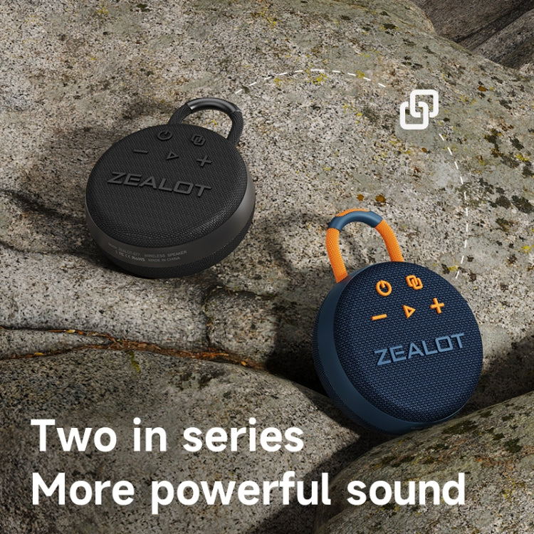 Zealot S77 IPX7 Waterproof Portable Wireless Bluetooth Speaker(Blue Cyan) - free shipping - PMC Jewellery - Order now!