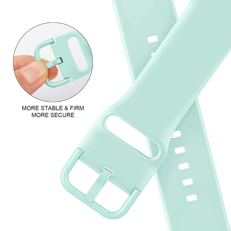 For Apple Watch SE 40mm Pin Buckle Silicone Watch Band(Mint Green) - free shipping - PMC TechLife - Order now!