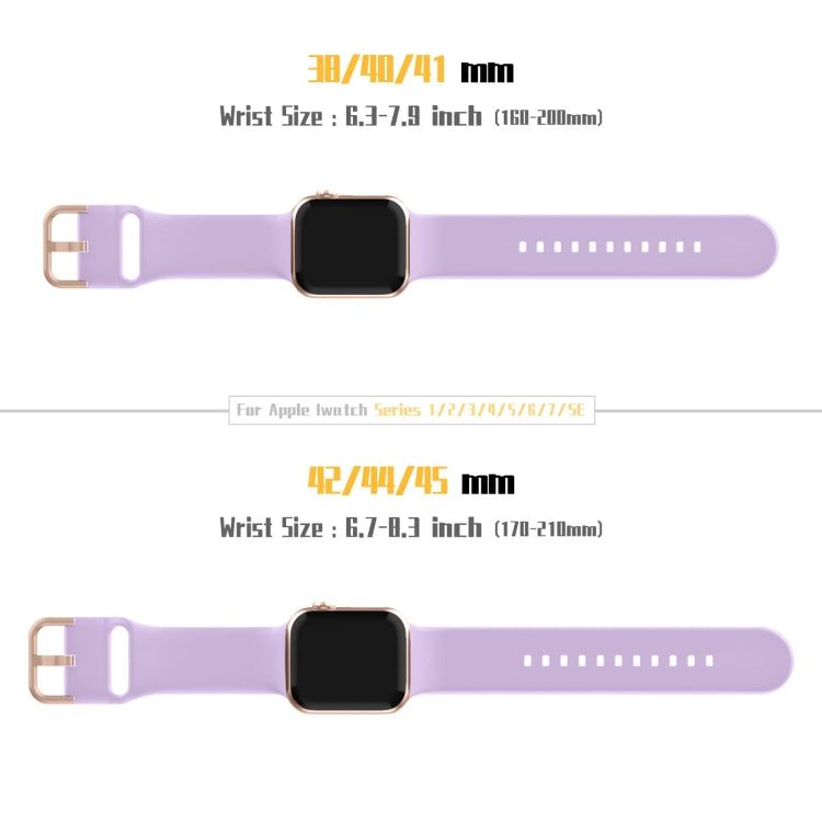 For Apple Watch SE 44mm Pin Buckle Silicone Watch Band(Lavender) - free shipping - PMC TechLife - Order now!
