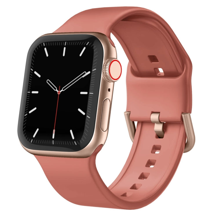 For Apple Watch 42mm Pin Buckle Silicone Watch Band(Coral) - free shipping - PMC TechLife - Order now!