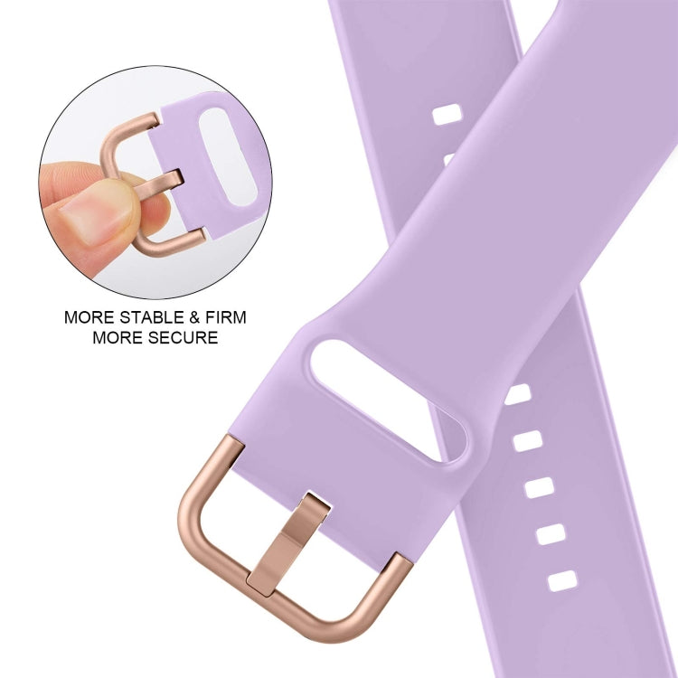 For Apple Watch 42mm Pin Buckle Silicone Watch Band(Lavender) - free shipping - PMC TechLife - Order now!