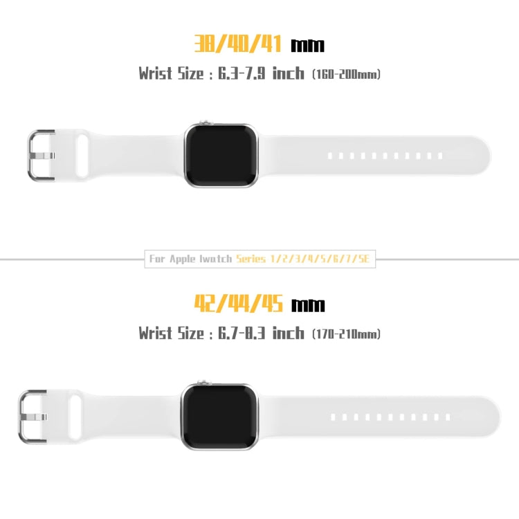 For Apple Watch 38mm Pin Buckle Silicone Watch Band(White) - free shipping - PMC TechLife - Order now!