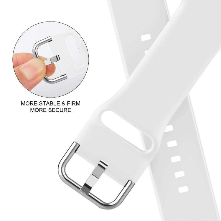 For Apple Watch 38mm Pin Buckle Silicone Watch Band(White) - free shipping - PMC TechLife - Order now!
