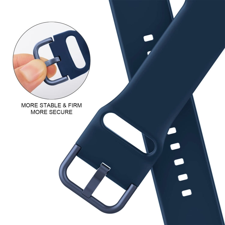 For Apple Watch 38mm Pin Buckle Silicone Watch Band(Abyss Blue) - free shipping - PMC TechLife - Order now!