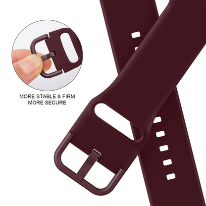 For Apple Watch Ultra 2 49mm Pin Buckle Silicone Watch Band(Wine Red) - Watch Bands by PMC Jewellery | Online Shopping South Africa | PMC Jewellery