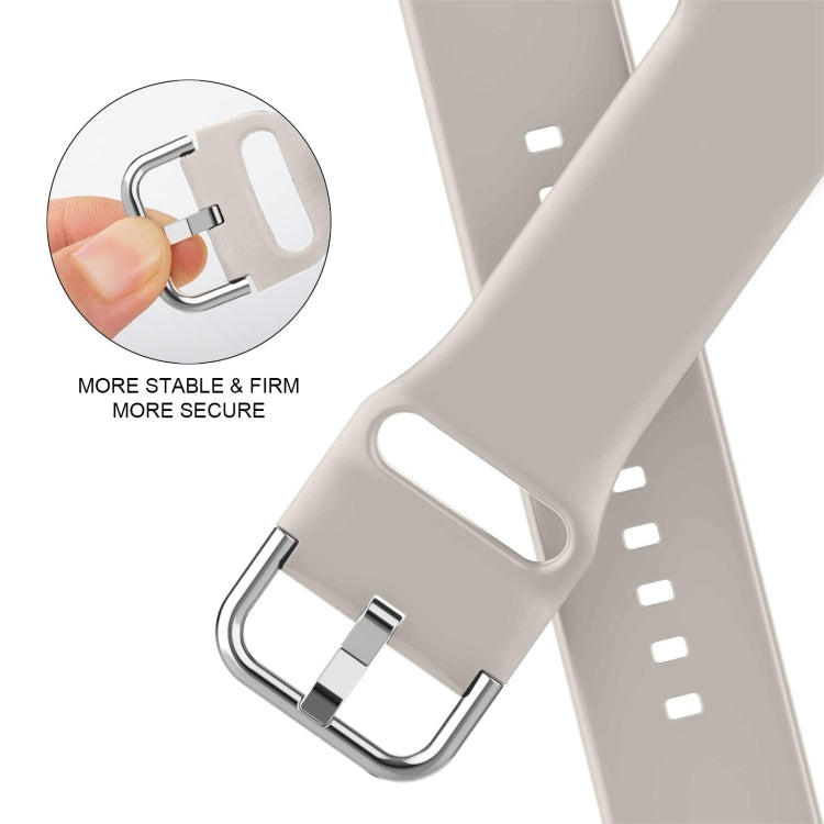 For Apple Watch Series 10 46mm Pin Buckle Silicone Watch Band(Starlight) - free shipping - PMC TechLife - Order now!