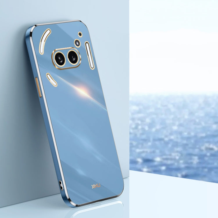 For Nothing Phone 2A XINLI Straight Edge 6D Electroplate TPU Phone Case(Celestial Blue) - More Brand by XINLI | Online Shopping South Africa | PMC Jewellery | Buy Now Pay Later Mobicred