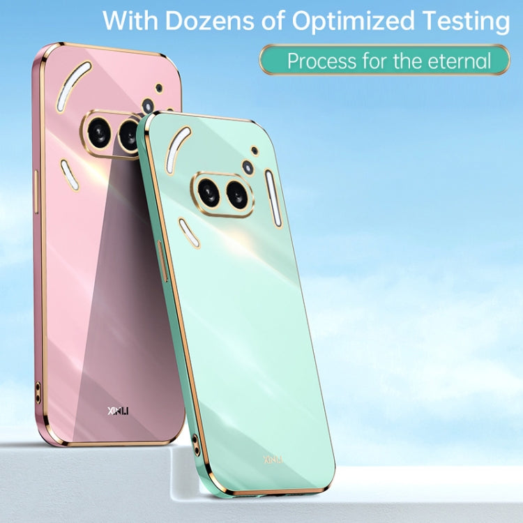 For Nothing Phone 2A XINLI Straight Edge 6D Electroplate TPU Phone Case(White) - free shipping - PMC Jewellery - Order now!