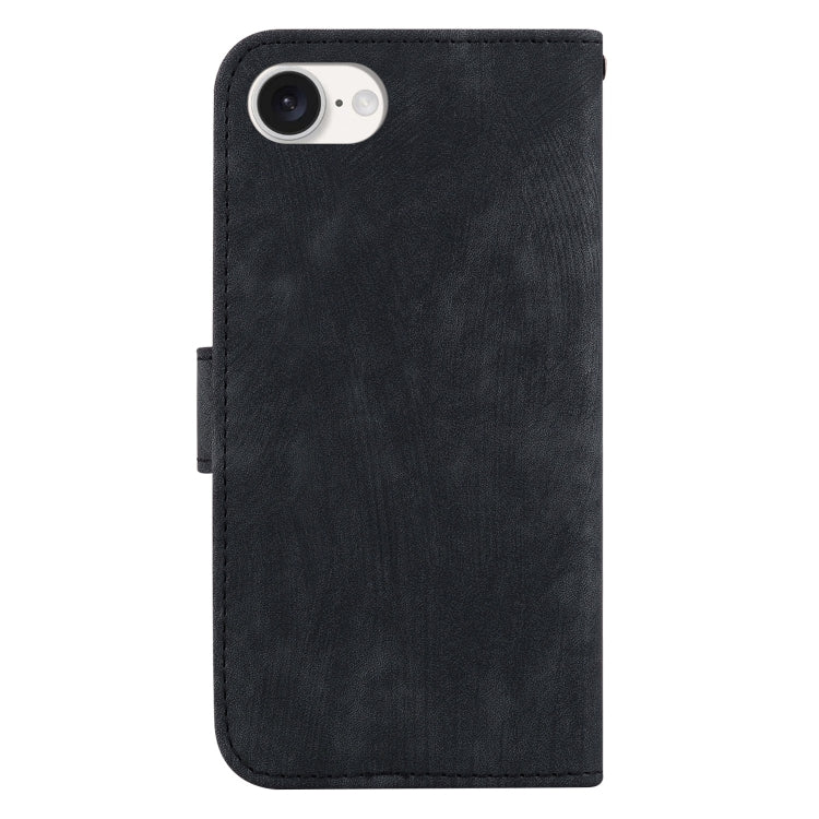 For iPhone 16e Little Tiger Embossed Leather Phone Case(Black) - free shipping - PMC TechLife - Order now!