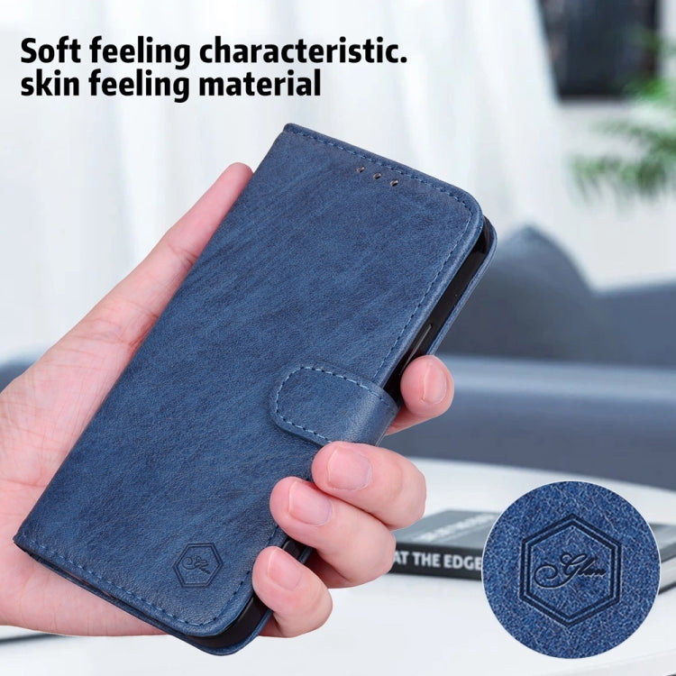 For Google Pixel 9 Skin Feeling Oil Leather Texture PU + TPU Phone Case(Dark Blue) - Google Cases by PMC TechLife | Online Shopping South Africa | PMC TechLife | Buy Now Pay Later Mobicred