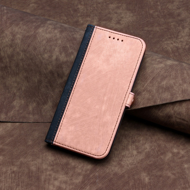For iPhone 16e Side Buckle Double Fold Hand Strap Leather Phone Case(Pink) - iPhone 16e Cases by PMC TechLife | Online Shopping South Africa | PMC TechLife | Buy Now Pay Later Mobicred