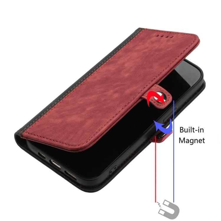 For iPhone 17 Pro Side Buckle Double Fold Hand Strap Leather Phone Case(Red) - free shipping - PMc TechLife - Order now!