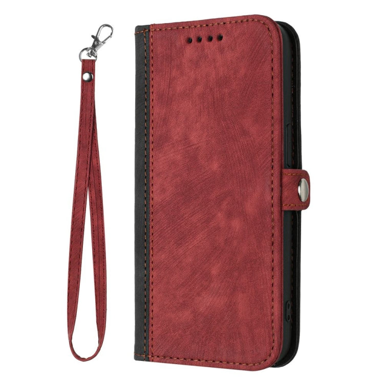 For Motorola Moto G Stylus 5G 2024 Side Buckle Double Fold Hand Strap Leather Phone Case(Red) - Motorola Cases by PMC Jewellery | Online Shopping South Africa | PMC Jewellery | Buy Now Pay Later Mobicred