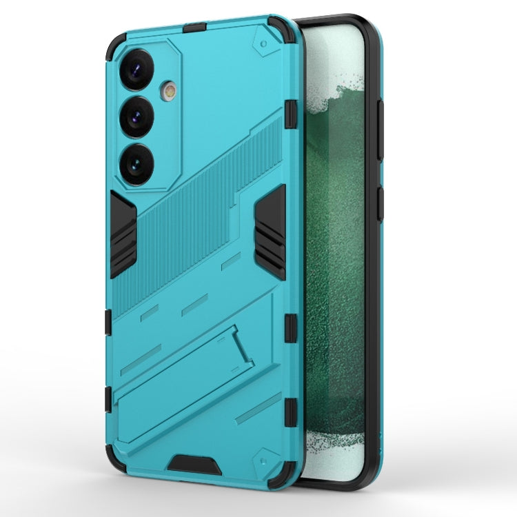 For Samsung Galaxy S24+ 5G Punk Armor 2 in 1 PC + TPU Shockproof Phone Case with Invisible Holder(Blue) - free shipping - PMC TechLife - Order now!