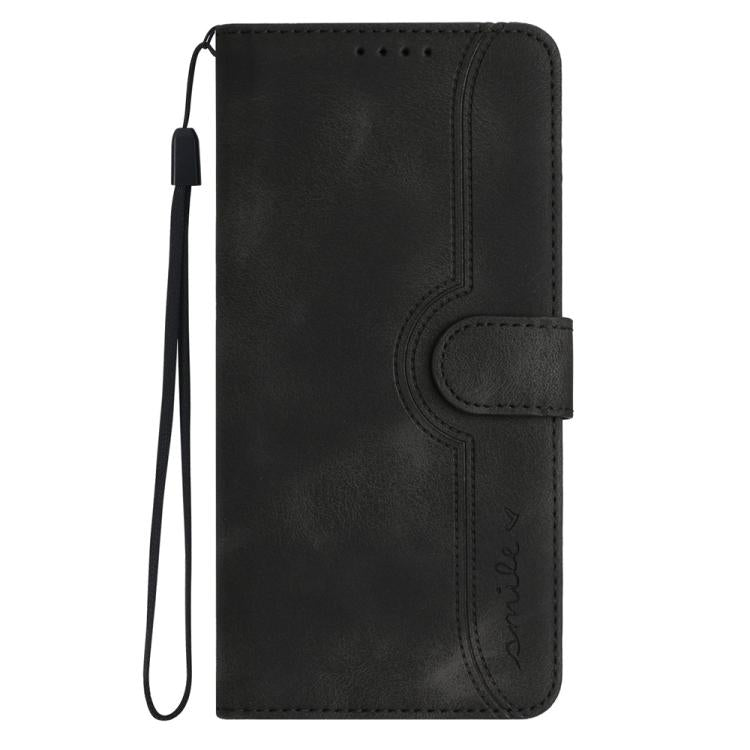 For iPhone 17 Pro Heart Pattern Skin Feel Leather Phone Case(Black) - free shipping - PMc TechLife - Order now!