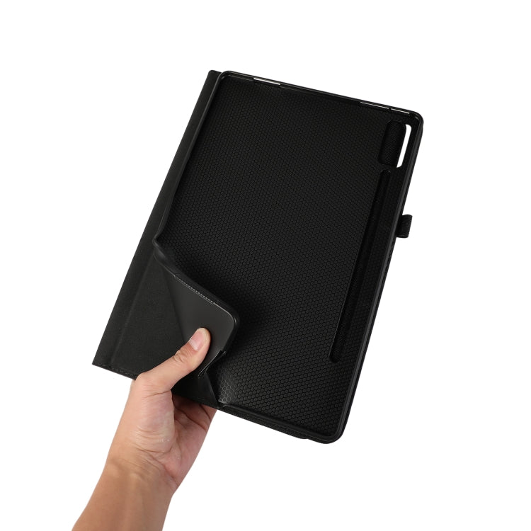 For Lenovo Tab P12 Horizontal Flip TPU + Fabric PU Leather Tablet Case(Dark Blue) - Lenovo by PMC TechLife | Online Shopping South Africa | PMC TechLife | Buy Now Pay Later Mobicred
