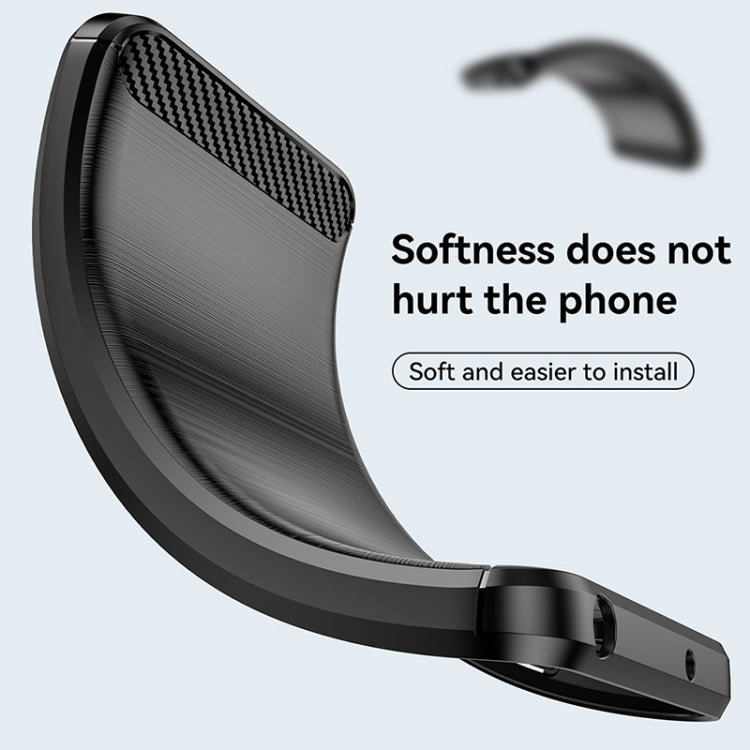 For Motorola Edge 30 Pro Brushed Texture Carbon Fiber TPU Phone Case(Black) - Motorola Cases by PMC TechLife | Online Shopping South Africa | PMC TechLife | Buy Now Pay Later Mobicred