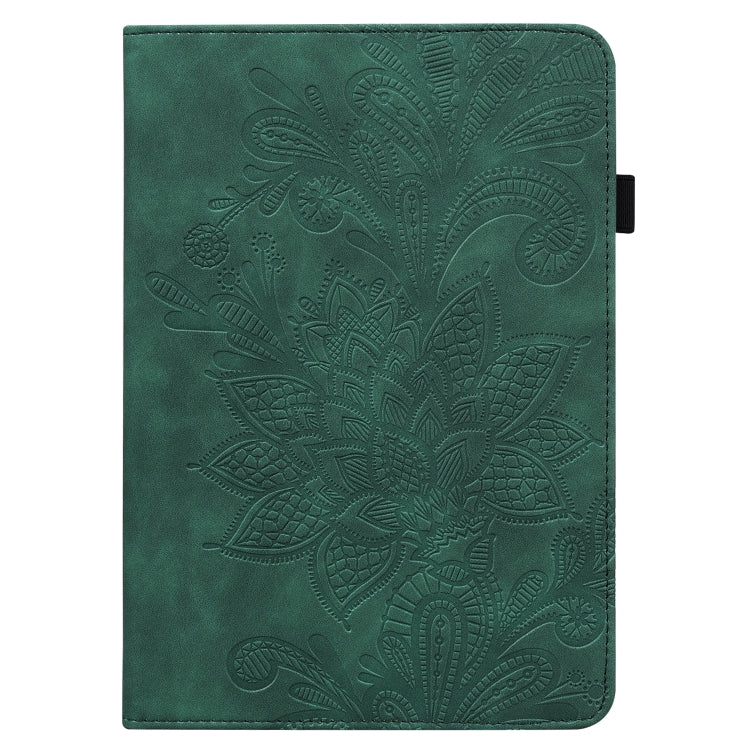 For Samsung Galaxy Tab S9 Lace Flower Embossing Pattern Leather Tablet Case(Green) - free shipping - PMC Jewellery - Order now!