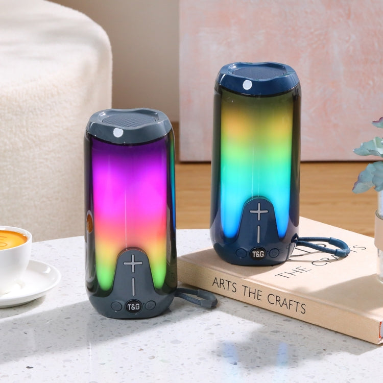 T&G TG651 Portable LED Wireless Bluetooth Speaker Outdoor TWS Subwoofer(Green) - free shipping - PMC Jewellery - Order now!