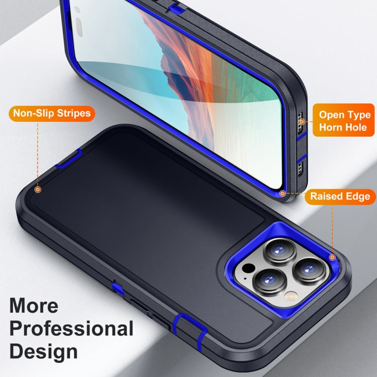 For iPhone 15 Pro Max Life Waterproof Rugged Phone Case(Dark Blue + Royal Blue) - iPhone 15 Pro Max Cases by PMC TechLife | Online Shopping South Africa | PMC TechLife