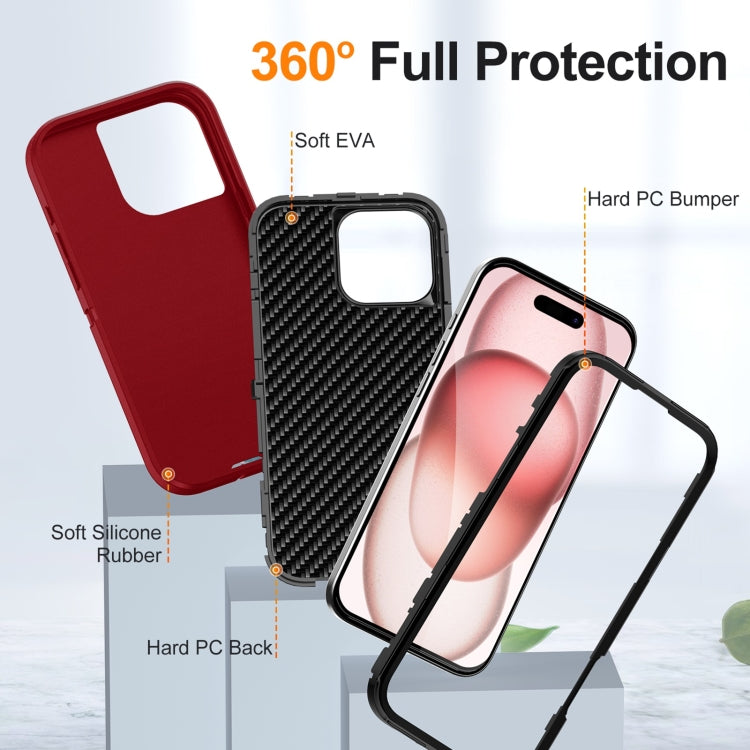 For iPhone 16 Pro Max Life Waterproof Rugged Phone Case(Red + Black) - iPhone 16 Pro Max Cases by PMC TechLife | Online Shopping South Africa | PMC TechLife | Buy Now Pay Later Mobicred
