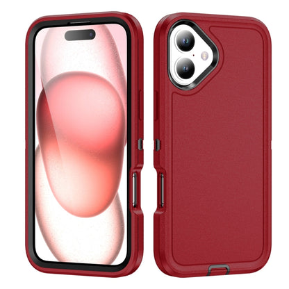 For iPhone 16 Plus Life Waterproof Rugged Phone Case(Red + Black) - iPhone 16 Plus Cases by PMC Jewellery | Online Shopping South Africa | PMC Jewellery | Buy Now Pay Later Mobicred