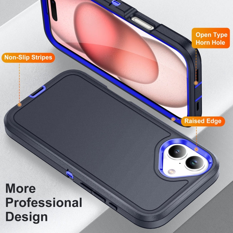 For iPhone 16 Plus Life Waterproof Rugged Phone Case(Dark Blue + Royal Blue) - iPhone 16 Plus Cases by PMC TechLife | Online Shopping South Africa | PMC TechLife | Buy Now Pay Later Mobicred