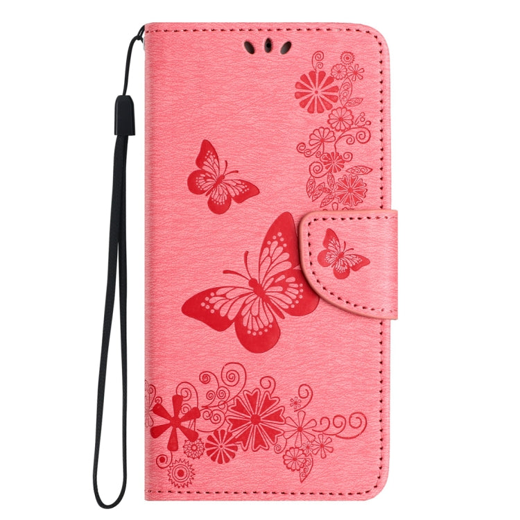 For Honor 90 Lite Butterfly Embossed Flip Leather Phone Case(Pink) - Honor Cases by PMC Jewellery | Online Shopping South Africa | PMC Jewellery