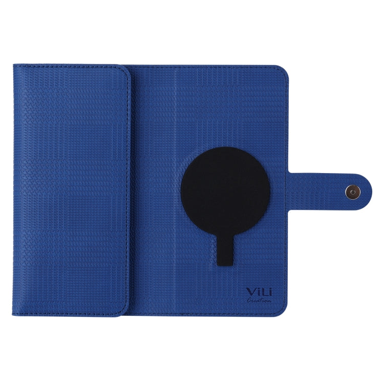 For iPhone 13 ViLi GHB Series MagSafe Magnetic Zipper Leather Phone Case(Blue) - free shipping - PMC Jewellery - Order now!