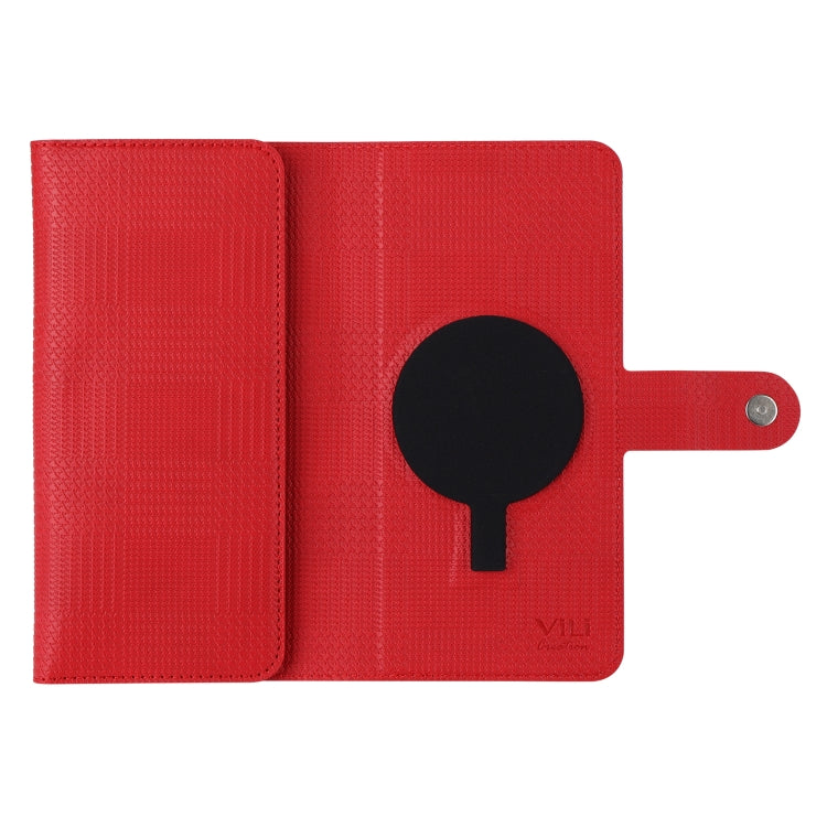 For iPhone 13 Pro Max ViLi GHB Series MagSafe Magnetic Zipper Leather Phone Case(Red) - free shipping - PMC Jewellery - Order now!