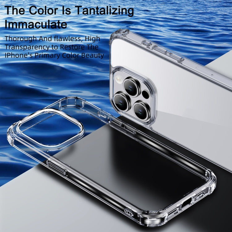 For iPhone 15 Pro Max iPAKY Crystal Clear Series Shockproof PC + TPU Protective Phone Case(Transparent) - iPhone 15 Pro Max Cases by iPAKY | Online Shopping South Africa | PMC Jewellery | Buy Now Pay Later Mobicred