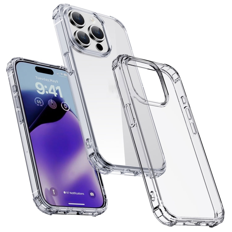 For iPhone 15 iPAKY Crystal Clear Series Shockproof PC + TPU Protective Phone Case(Transparent) - iPhone 15 Cases by iPAKY | Online Shopping South Africa | PMC Jewellery