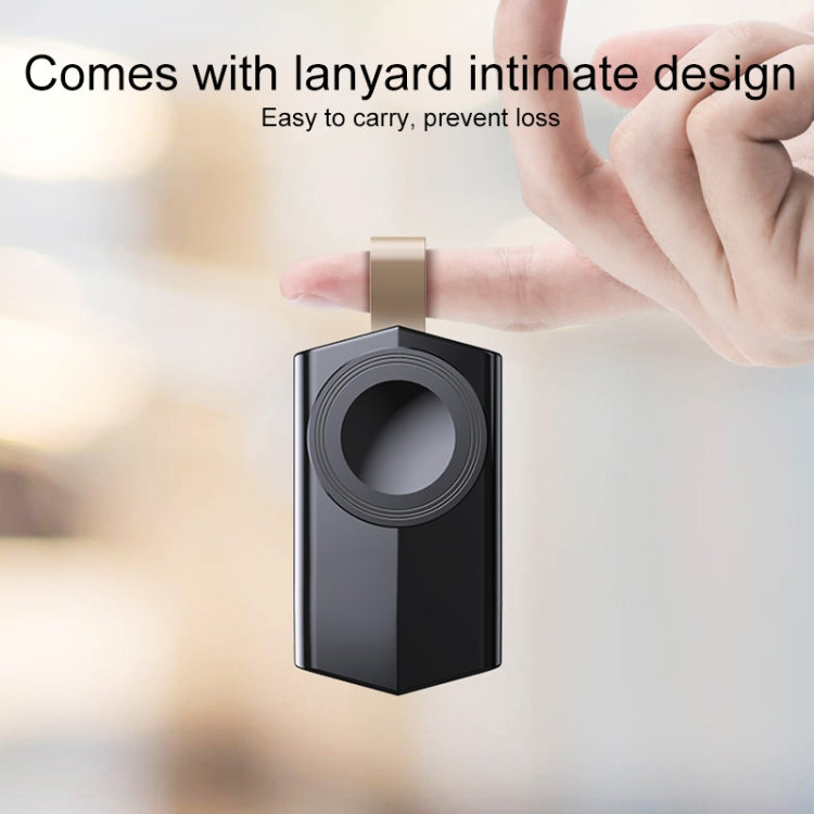 For Apple Watch Series USB Port Portable Magnetic Wireless Charger(Black) - Charger / Holder by PMC TechLife | Online Shopping South Africa | PMC TechLife | Buy Now Pay Later Mobicred