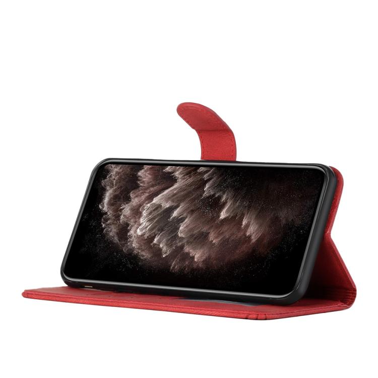For iPhone 17 Air Cubic Skin Feel Flip Leather Phone Case(Red) - free shipping - PMc TechLife - Order now!