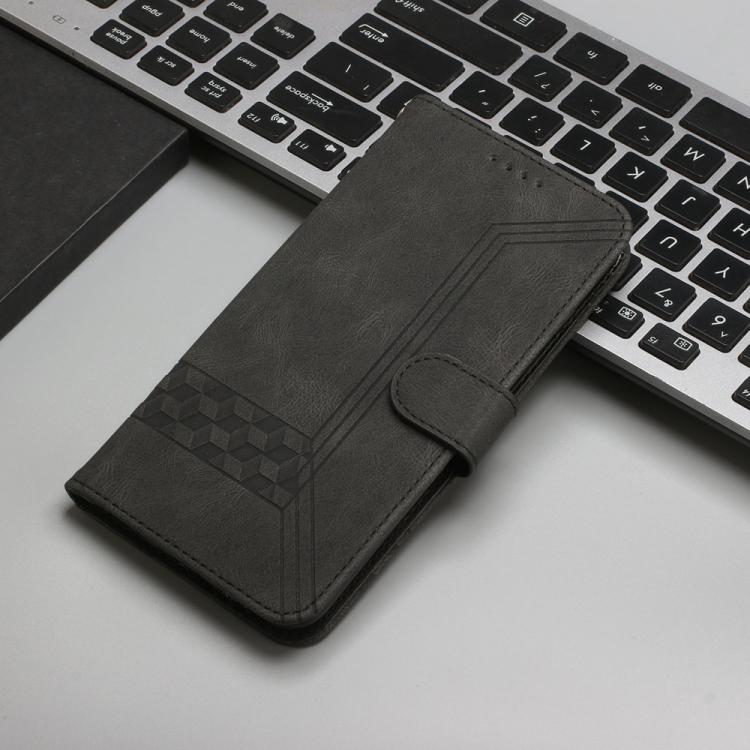 For iPhone 17 Cubic Skin Feel Flip Leather Phone Case(Black) - free shipping - PMc TechLife - Order now!