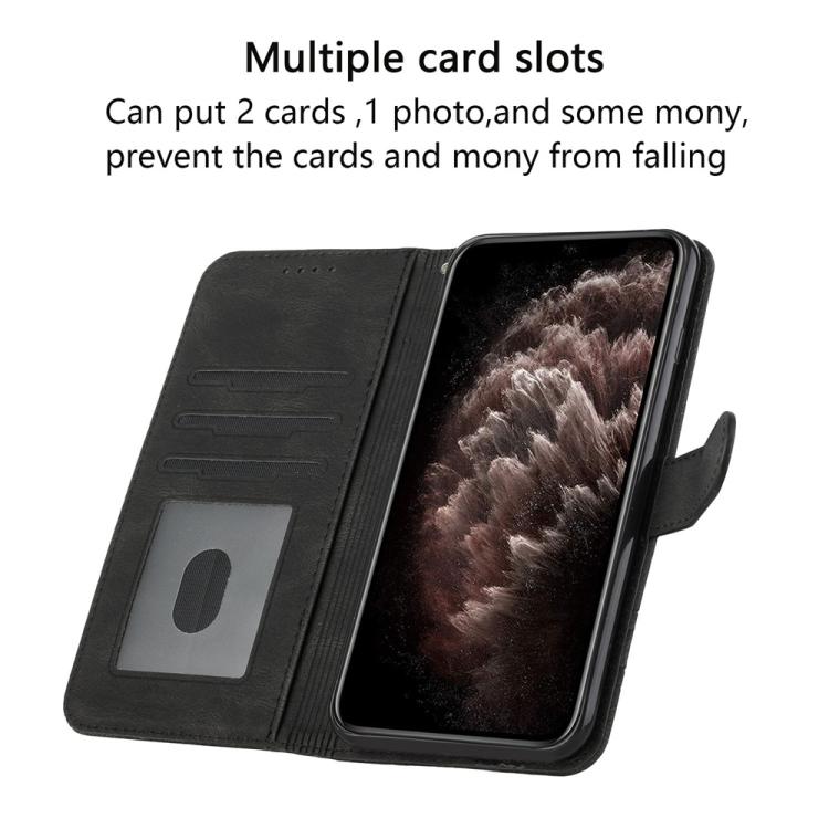 For iPhone 17 Cubic Skin Feel Flip Leather Phone Case(Black) - free shipping - PMc TechLife - Order now!